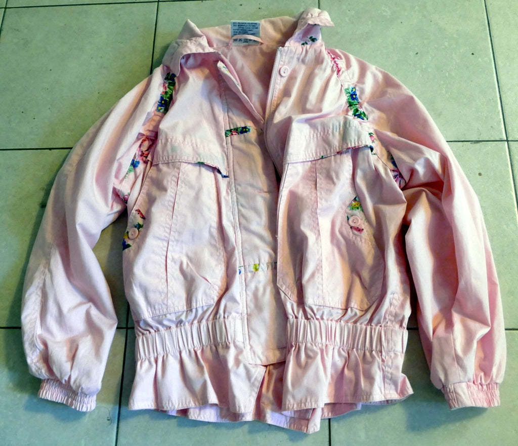 Sweet girl lightweight rain jacket sz. m 10/12 pink
