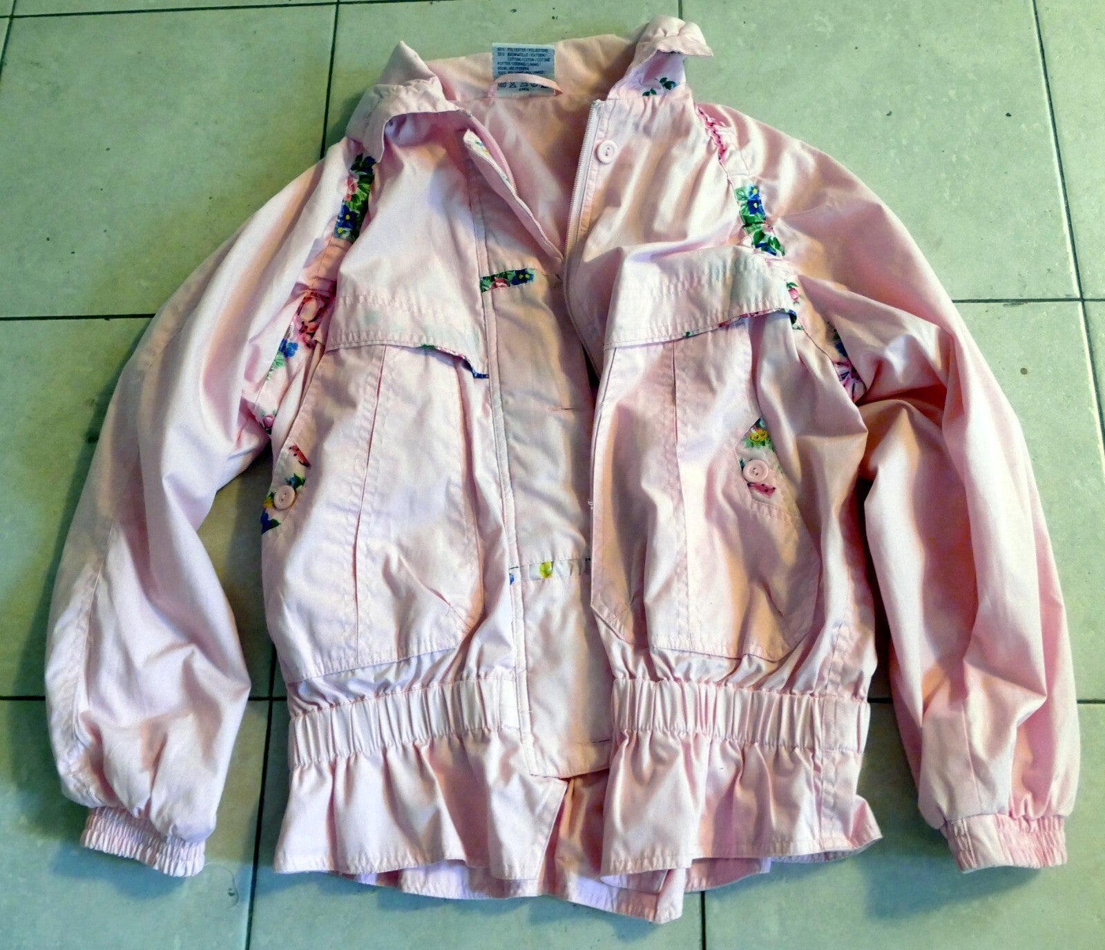Sweet girl lightweight rain jacket sz. m 10/12 pink