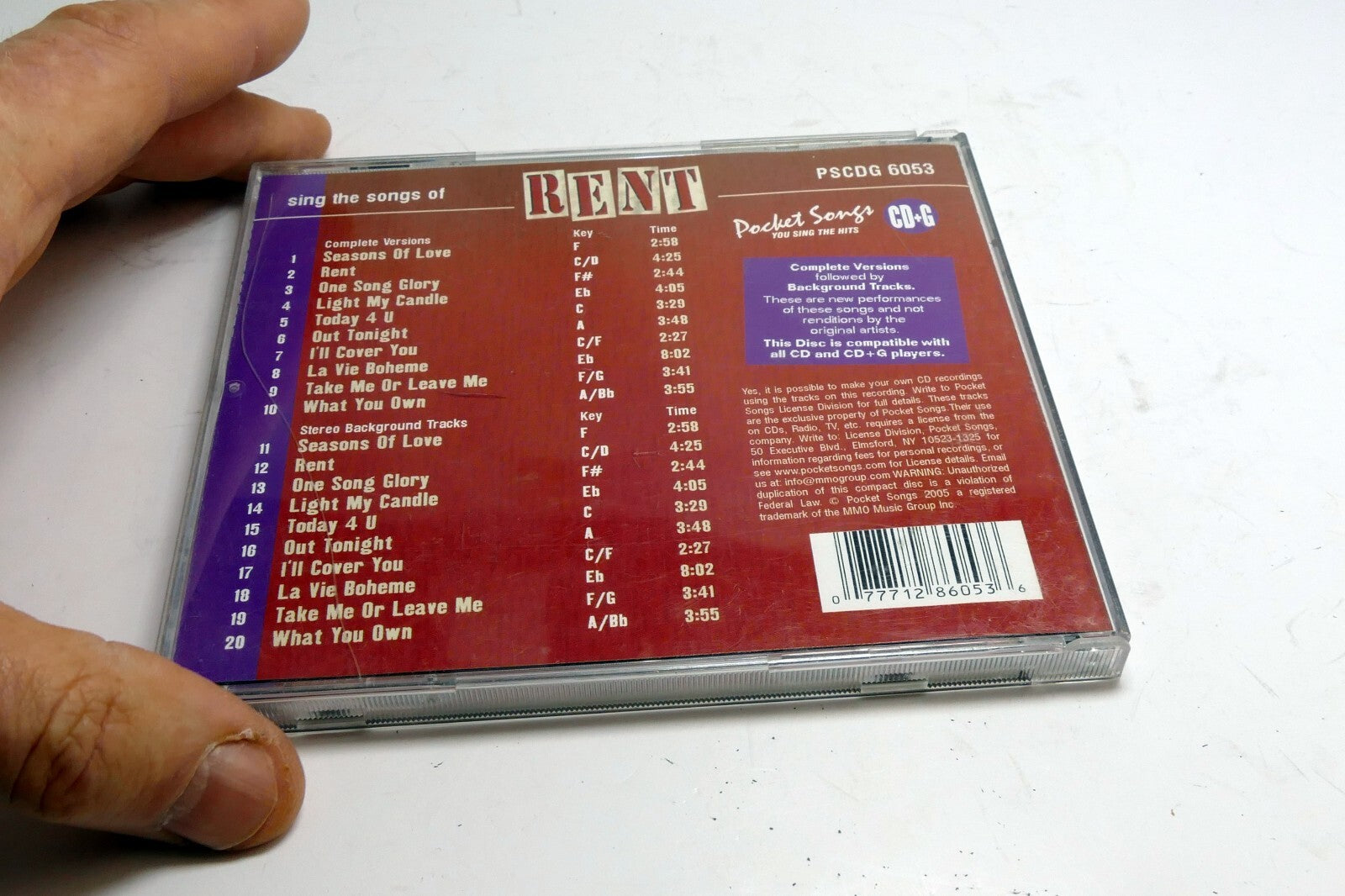 Rent 2005 Movie Soundtrack - Audio CD By Jonathan Larson PSCDG 6053 - Very Good