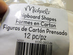 3" Michaels chipboard shapes 12 pcs Pigeon Bird unfinished  decor 