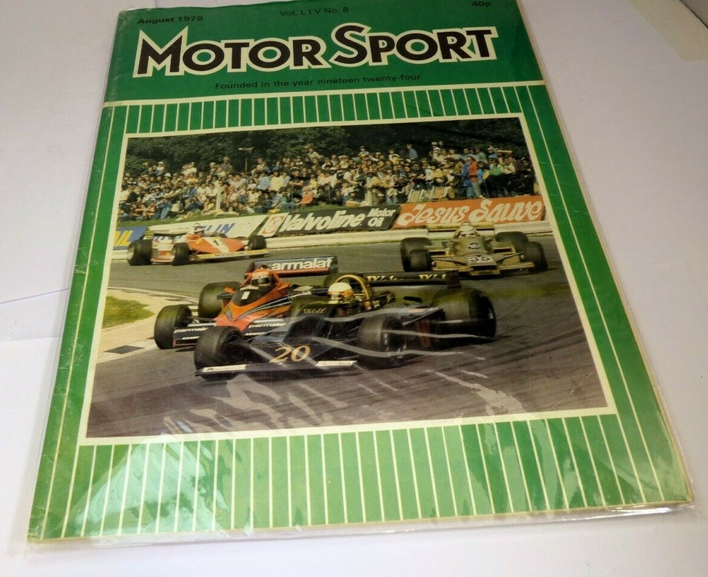 Motor sport magazine august 1978