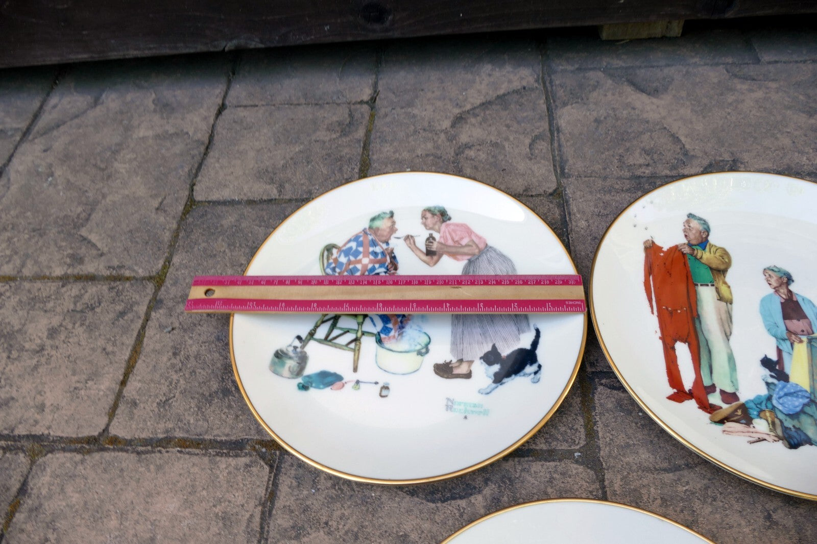 Set of 5 Norman Rockwell / Gorham Collector Plates; "Four Seasons" 1978