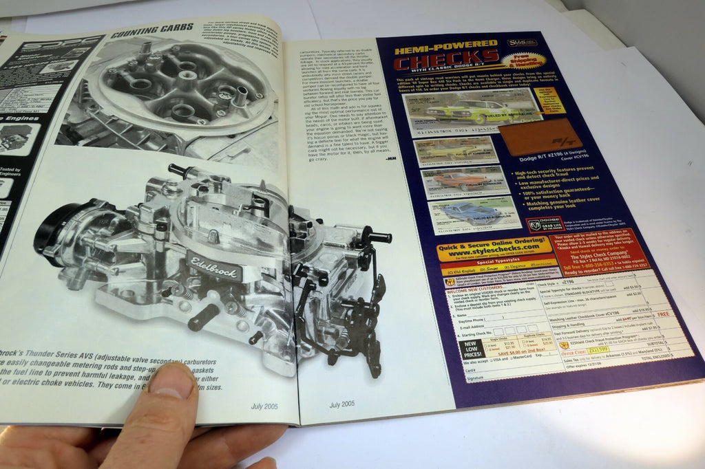 MOPAR Muscle Magazine July 2005 Magnum Head Massage, Hemi Intakes