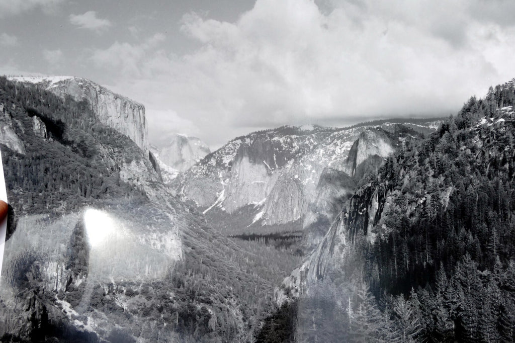 Yosemite california 11x14" black & white picture photo valley in winter
