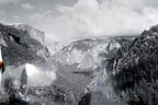 Yosemite california 11x14" black & white picture photo valley in winter