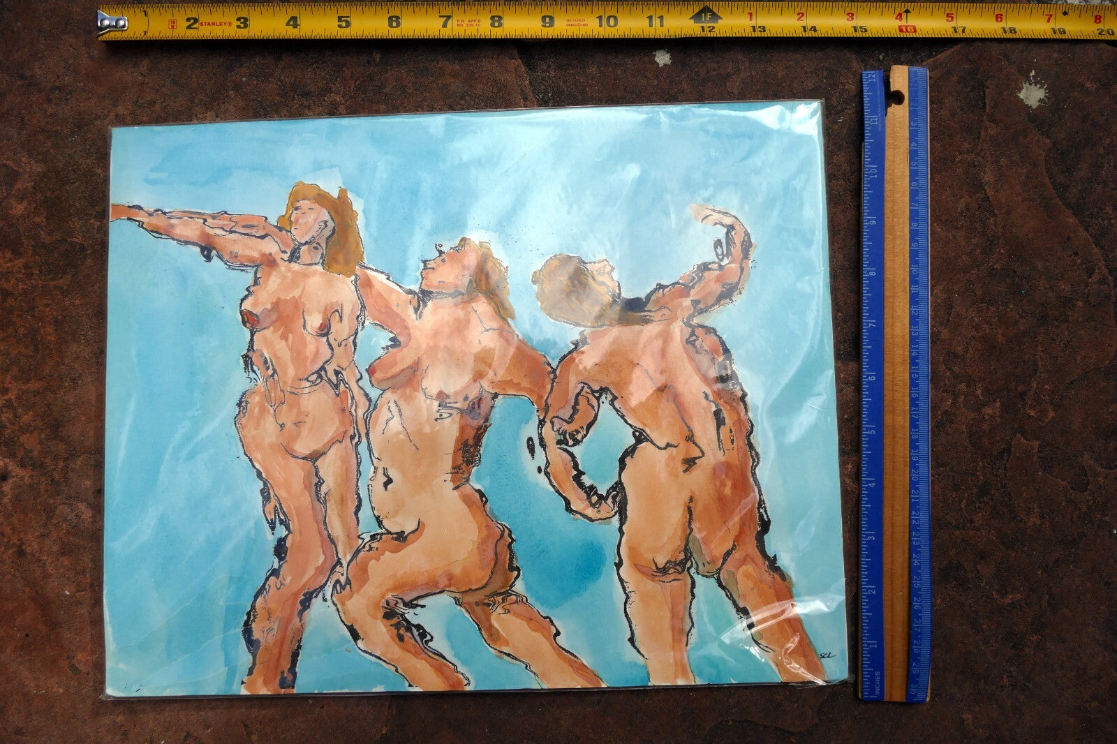 Three Graces 11X14" by Steve Lewis print numbered #1