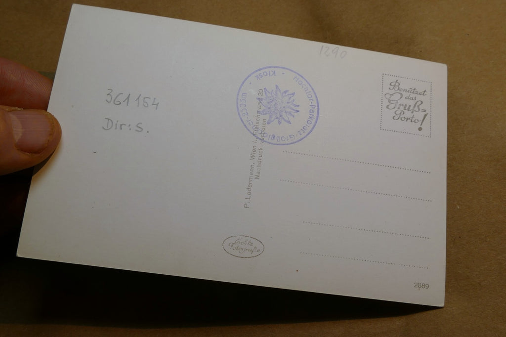 Großglockner-Hochalpenstraße  postcard Black & white Austria vintage - unposted