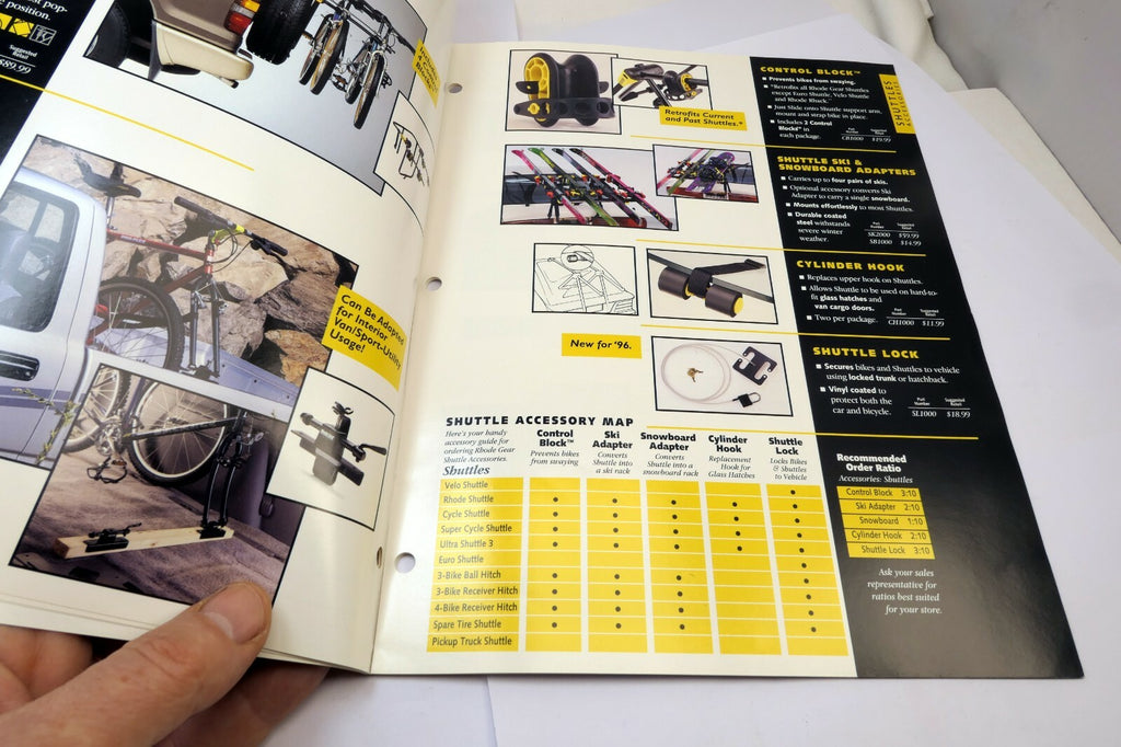 Rhode Gear 1996 CATALOG Brochure Advertising Equipment Bicycles Trailers Accesso