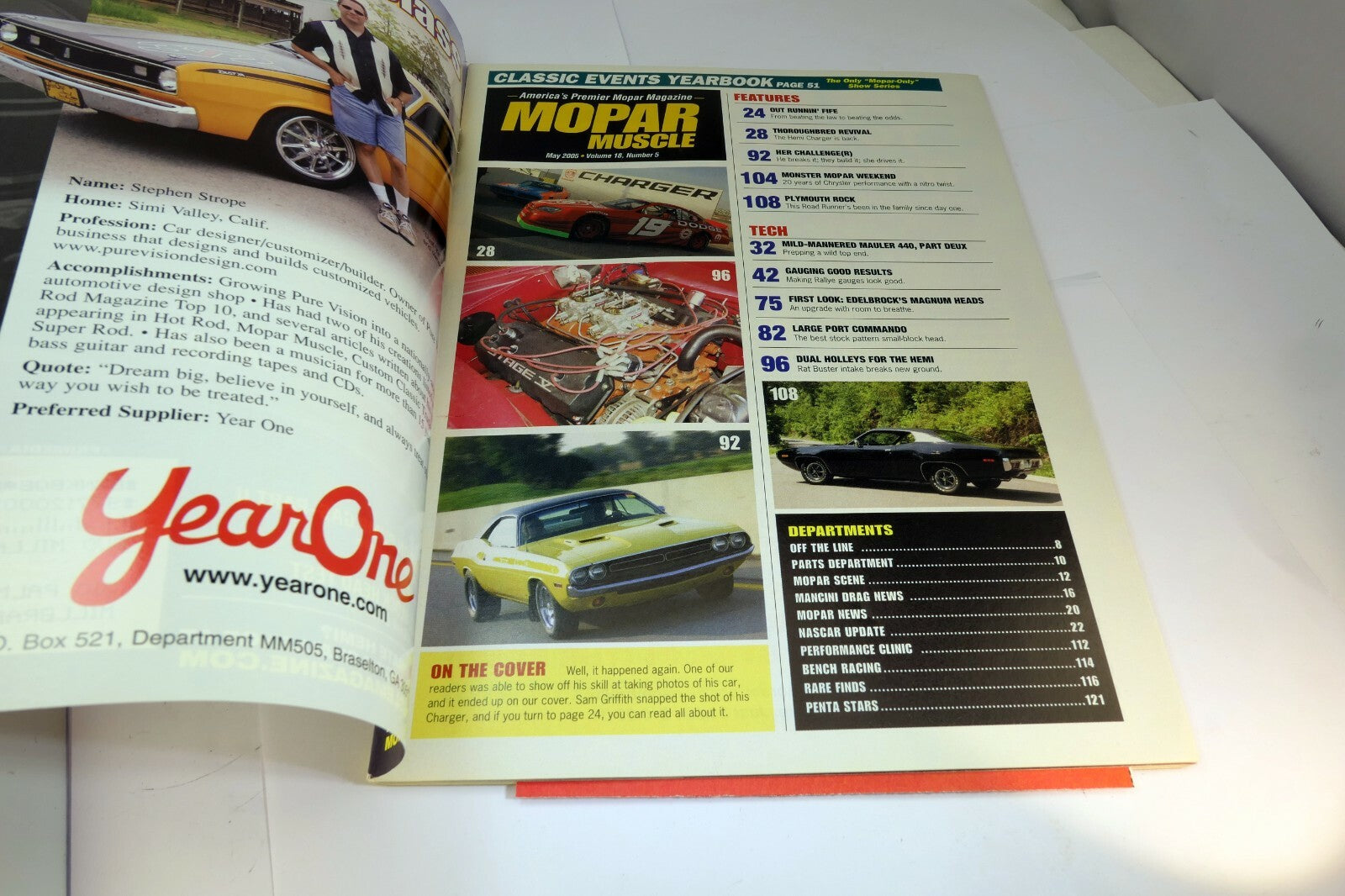 MOPAR Muscle Magazine May 2005 Charger , 446 Cubers 600 HP Pump Gas