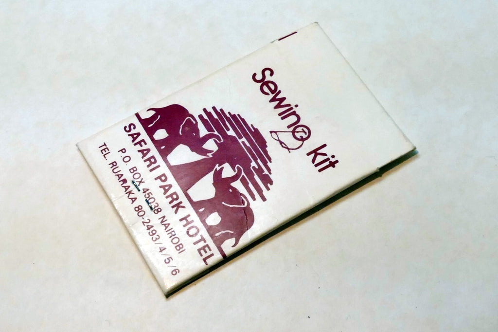 Safari Park Sewing Kit Hotel Nairobi Kenya vintage
