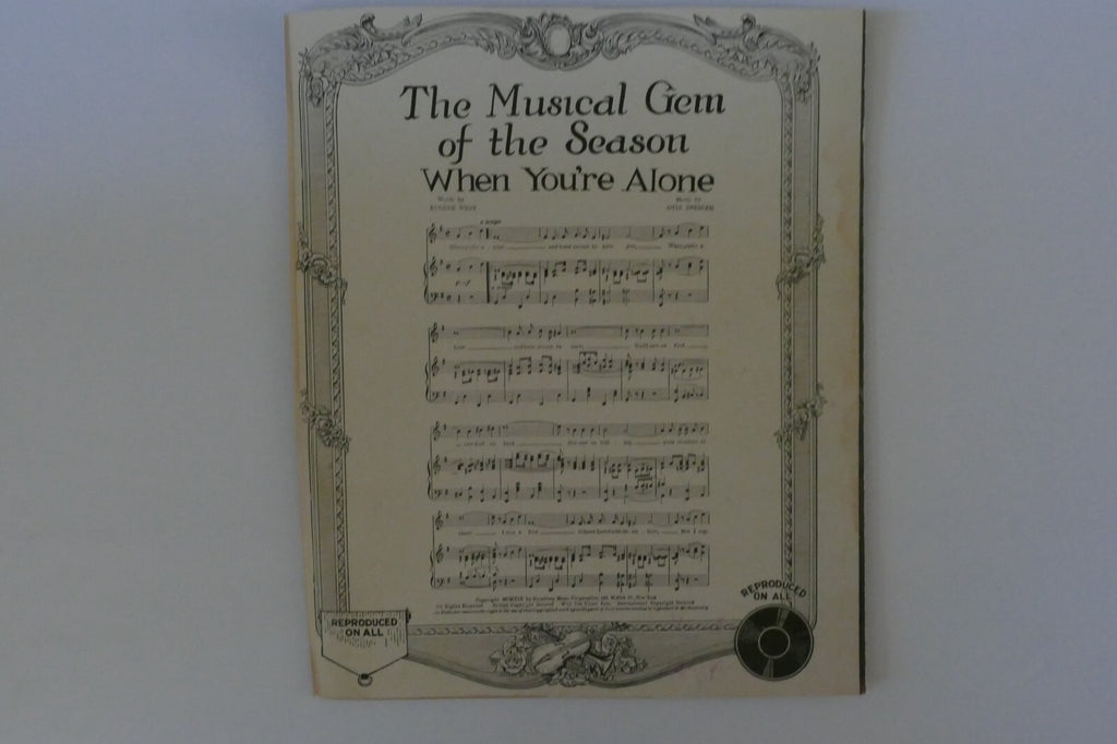 Cuddle Up, 1920, by Lew Brown and Albert Von Tilzer, Broadway Music Corporation