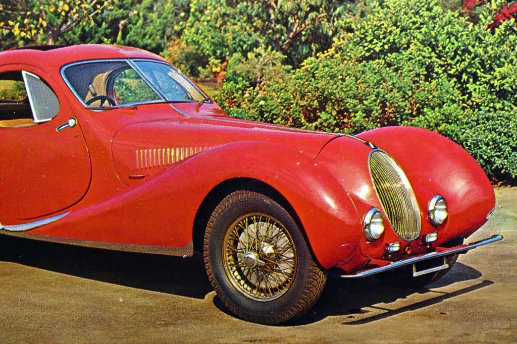 Unposted postcard 1938 talbot lago t150 c car from briggs museum 1972