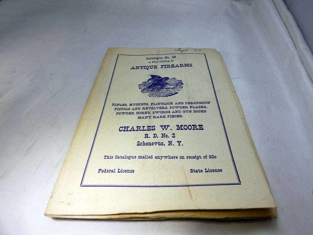 Antiques Firearms Catalogue No 32 Charles W. Moore Rifles Muskets Flinlock pisto