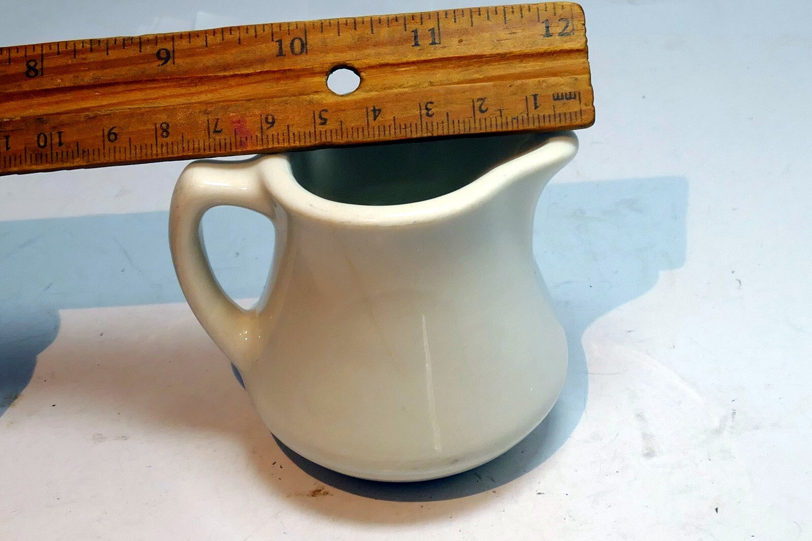 Bailey Walker Vitrified China Pottery Water Milk Pitcher   Bedford Oh small 3"