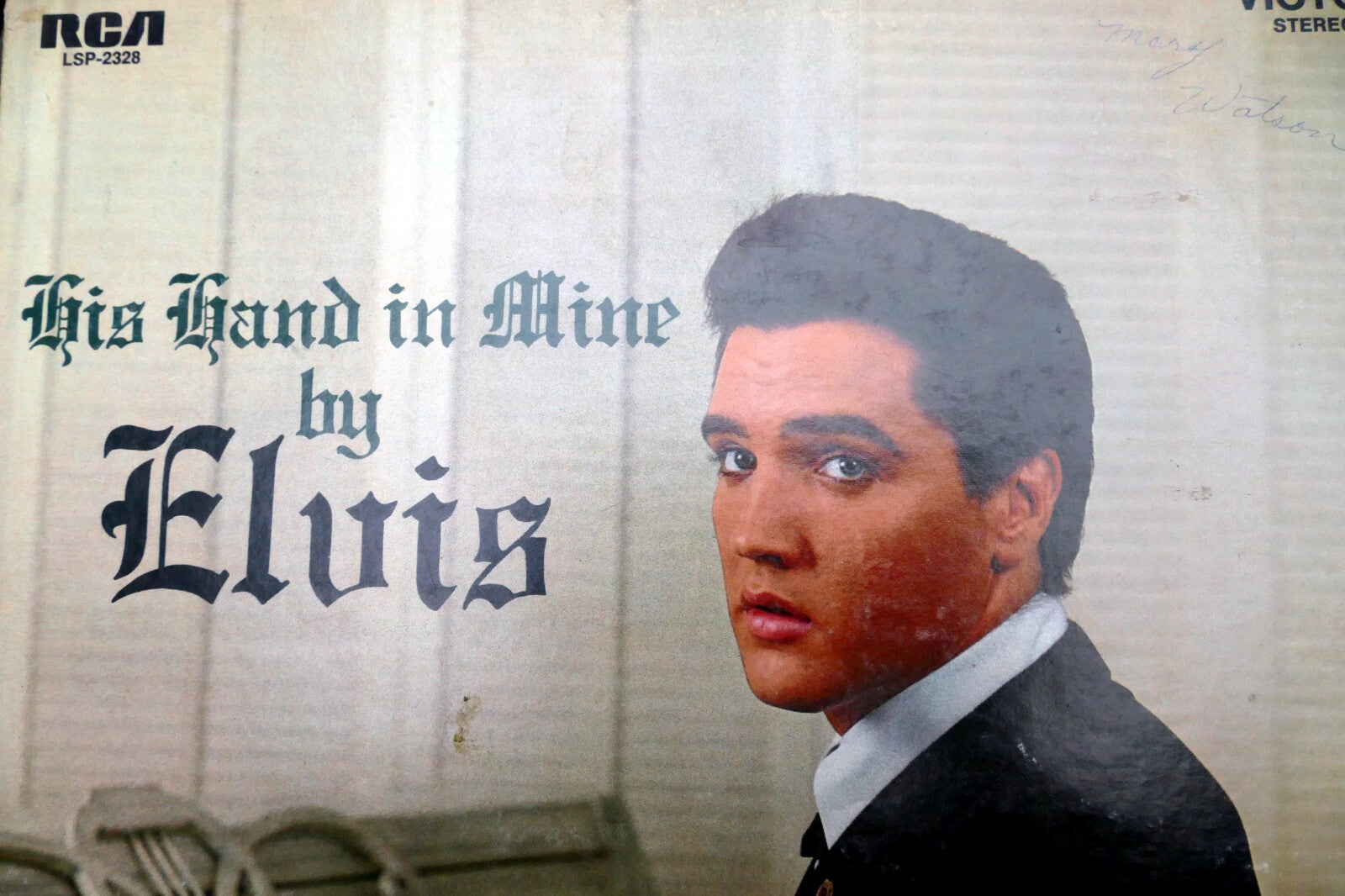 1960 elvis presley his hand in mine rca lsp 2328   vinyl album art cover only