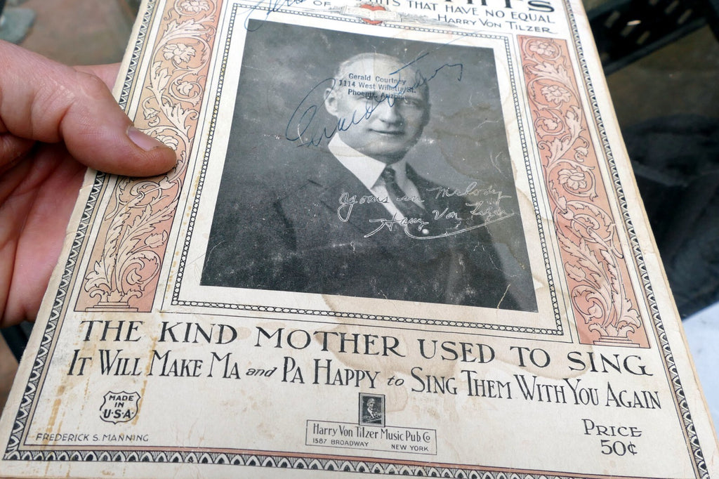 Harry von tilzer's favorite hits songs sheet music 1922