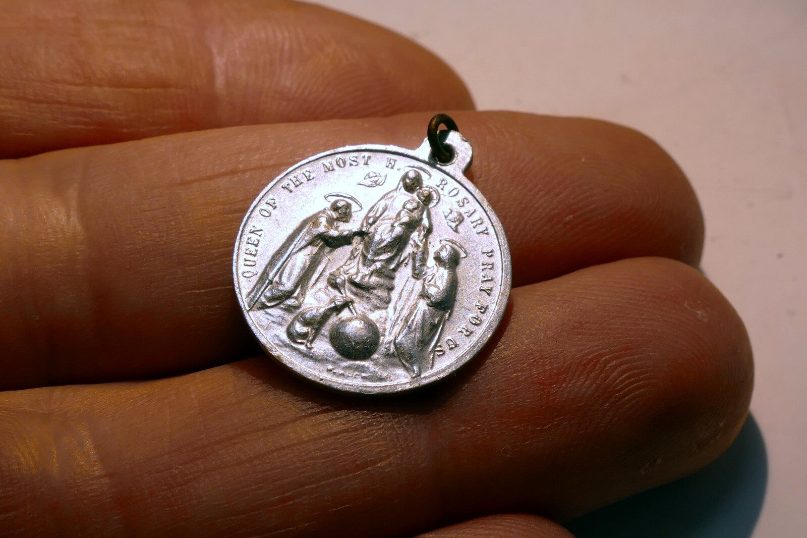 St. Dominique Pendant Charm Pray for US Rosary