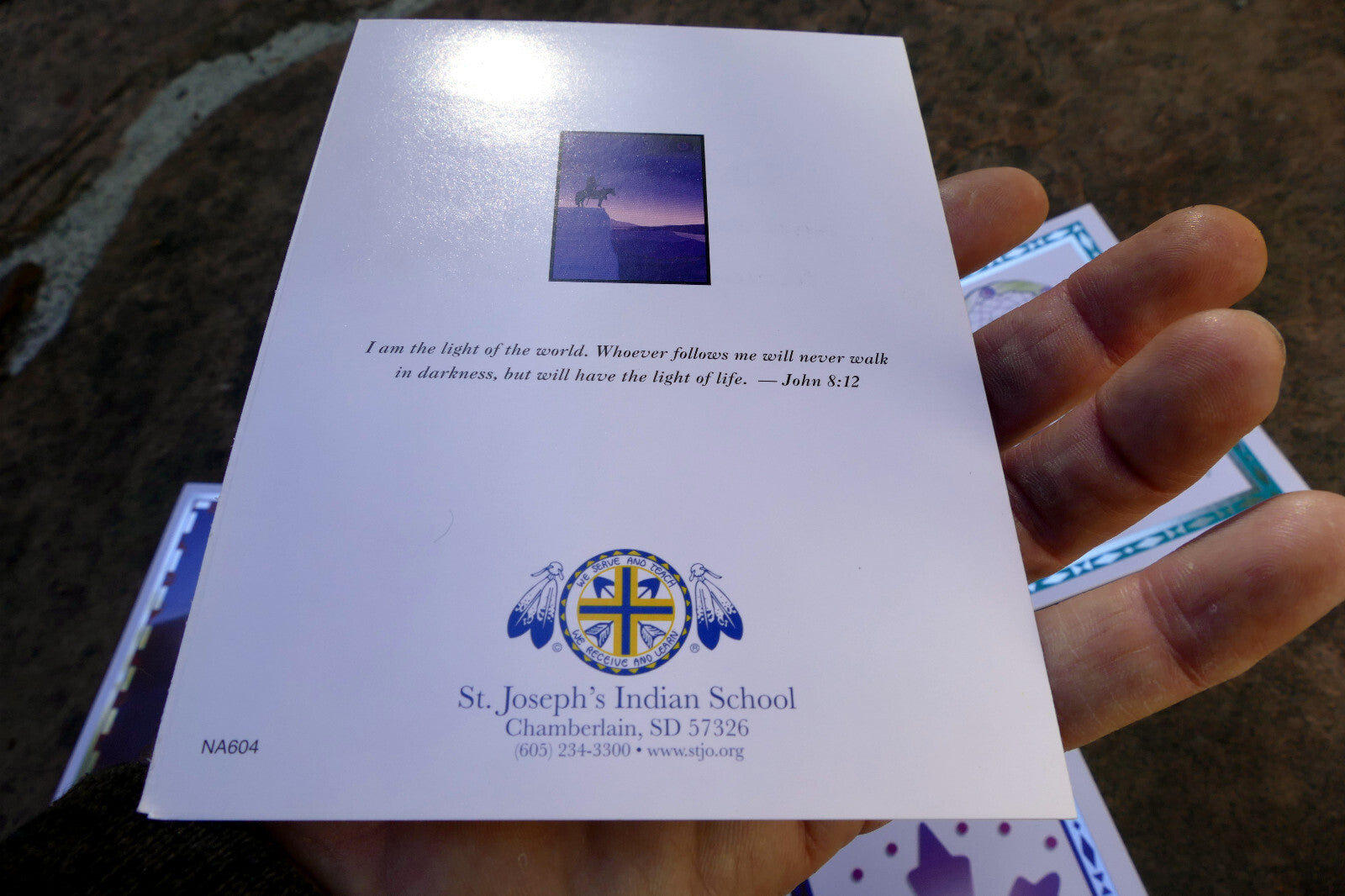 Lakota Greeting Cards ST. JOSEPH INDIAN MISSION School  lot of 6 Native American