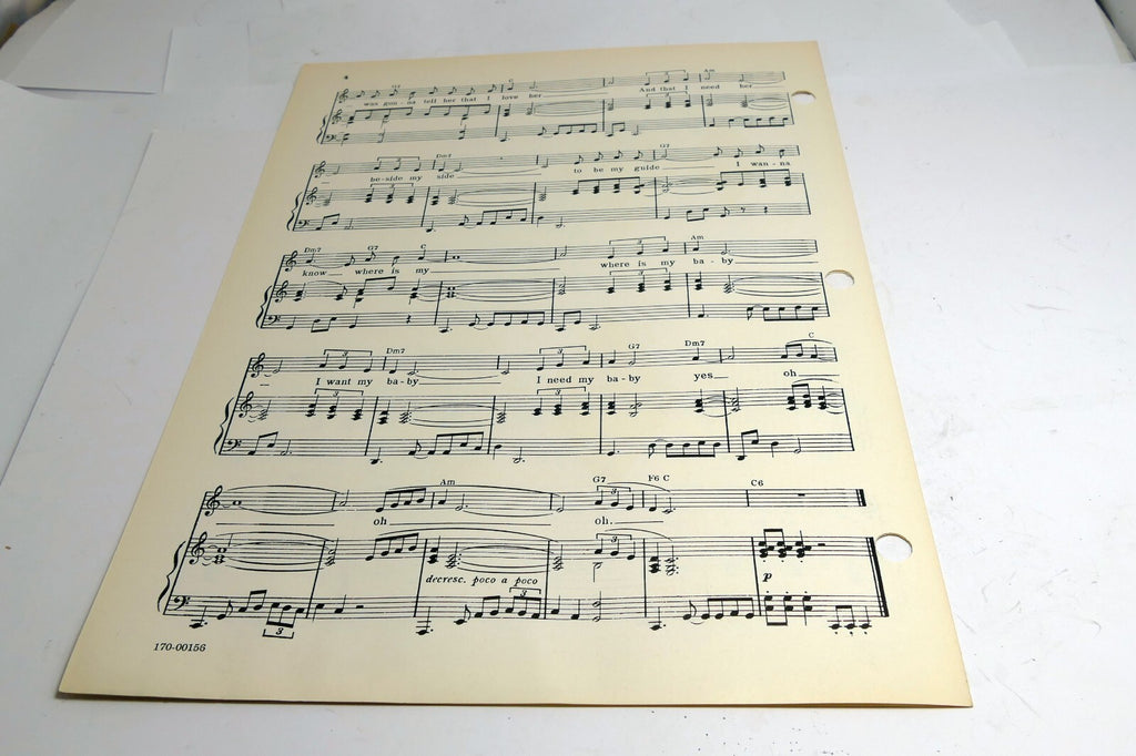 There Goes My Baby Patterson Treadwell Benjamin Nelson 1959  Sheet Music Drifter