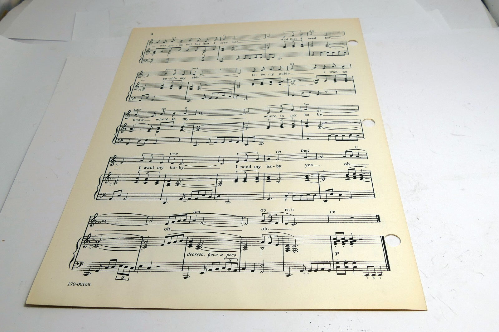 There Goes My Baby Patterson Treadwell Benjamin Nelson 1959  Sheet Music Drifter