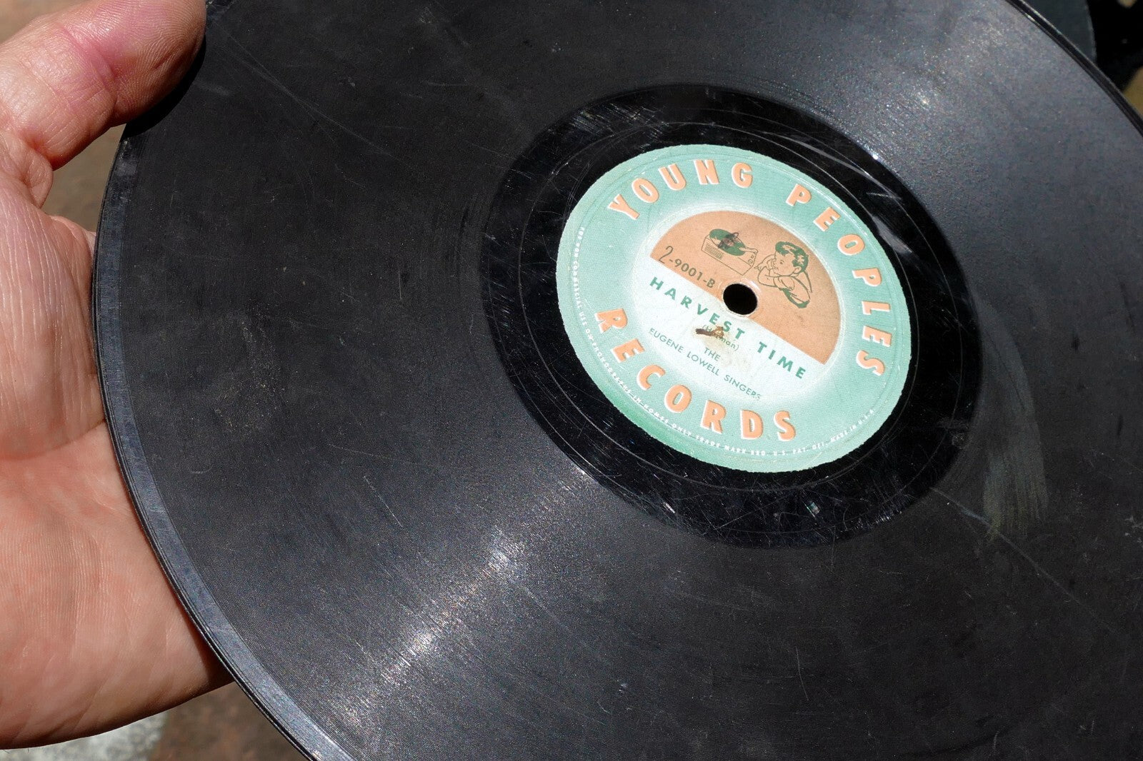 1940's-50's Harvest Time Young Peoples Records 10" 78 rpm 1 2 9001