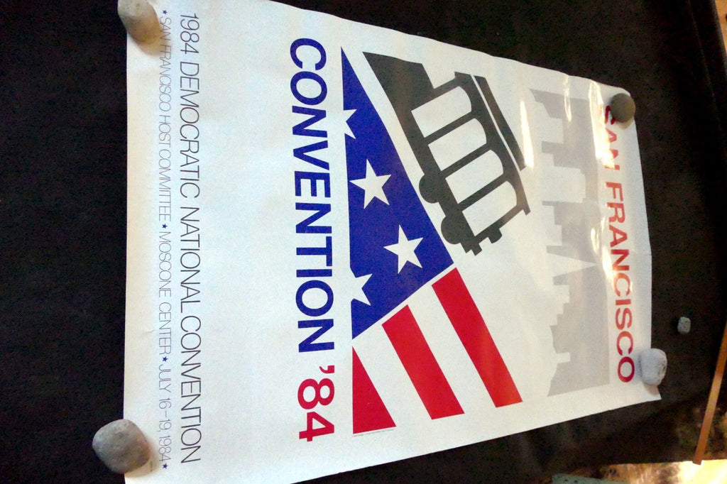 POSTER SAN FRANCISCO DEMOCRATIC PARTY NATIONAL CONVENTION MASCONE  1984