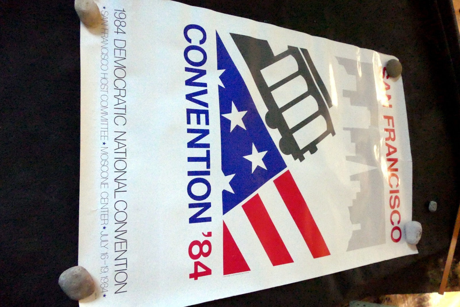 POSTER SAN FRANCISCO DEMOCRATIC PARTY NATIONAL CONVENTION MASCONE  1984
