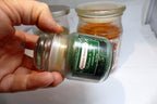 USED Yankee Candle Sage & Citrus 12 oz Glass Jar Cinnamon Buns Balsam Cedar set