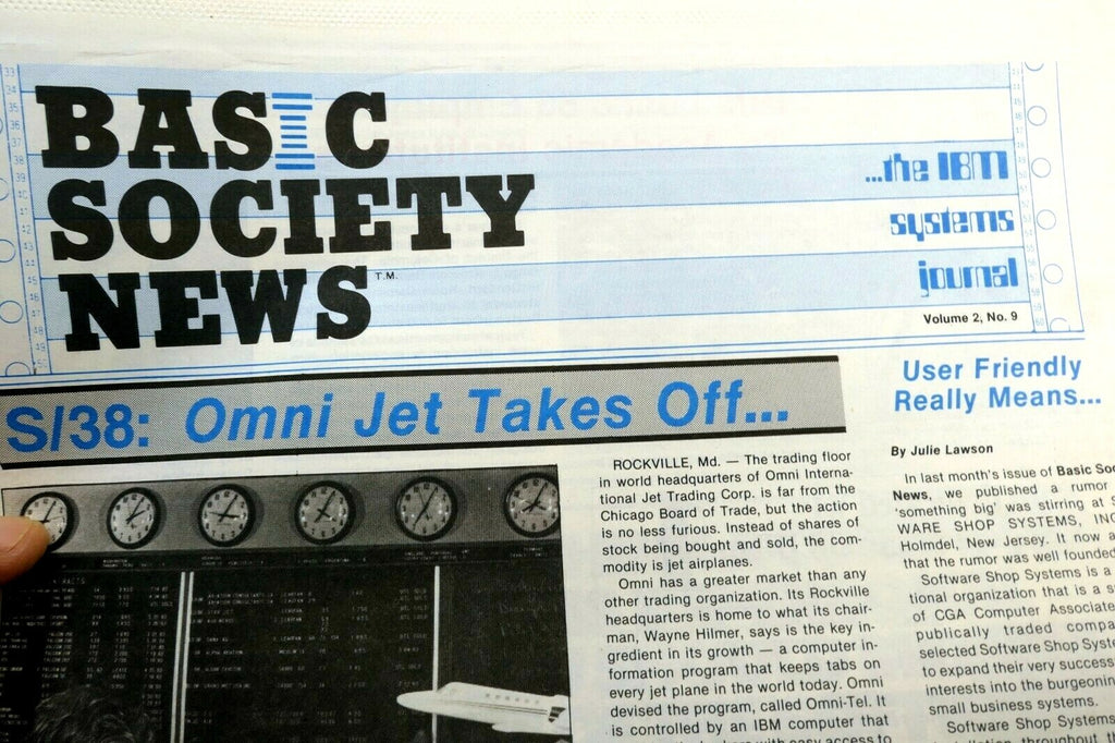 1983 ibm systems journal basic society news paper "m krieger dumped the dump"