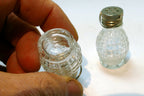 1oz set of two Clear Glass Salt & Pepper Shaker  USA