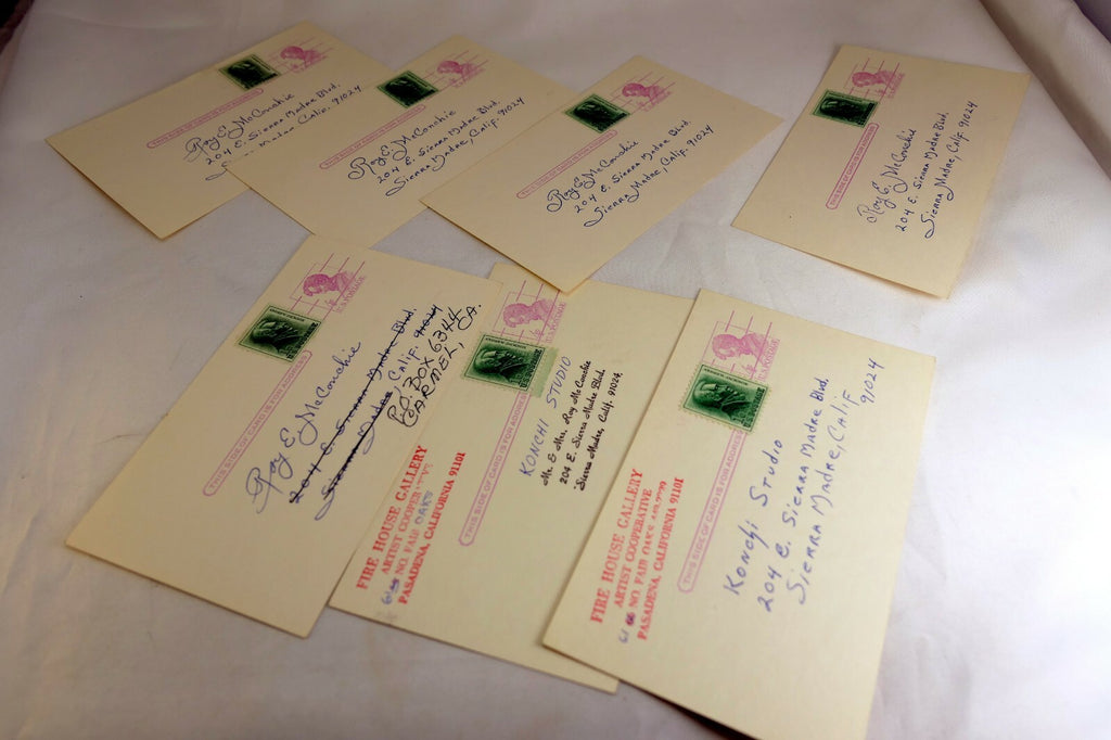 Fire House Gallery Artist Cooperative Pasadena California USA Postcard lot of 6