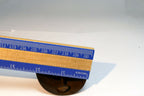 1.5" Solid Brass metal School Diner Bell with wooden handle vintage