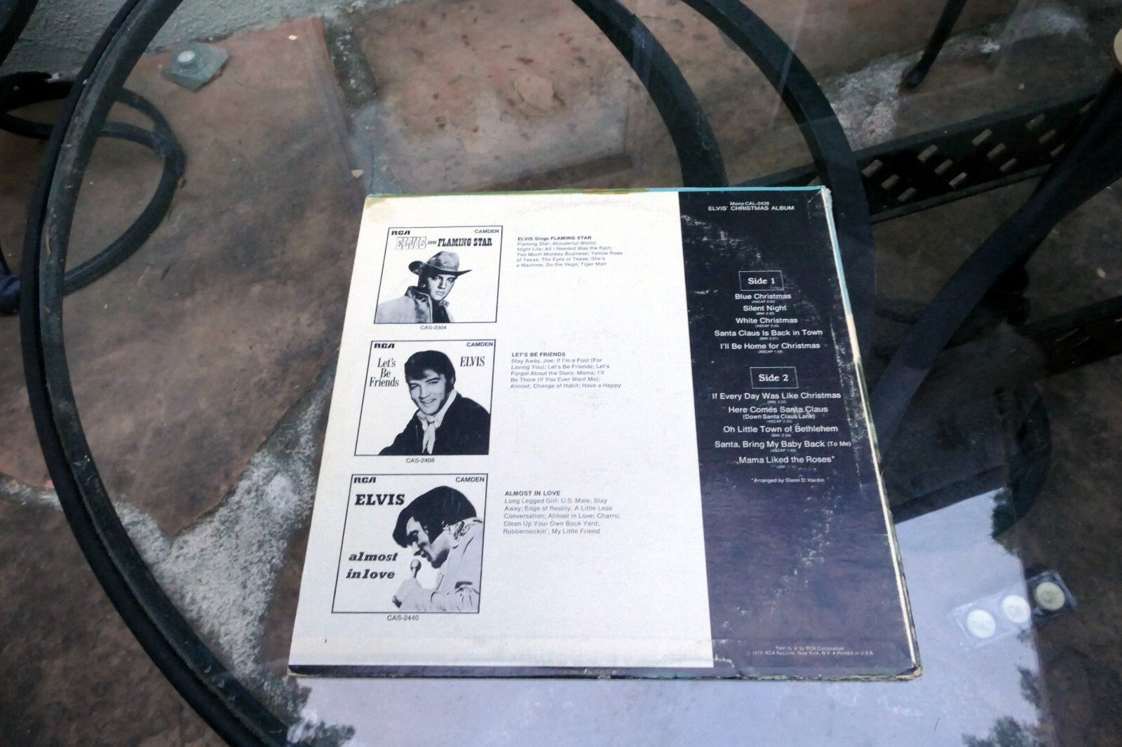 1970 Elvis Presley Elvis' Christmas Album RCA CAL-2428 - ALBUM ART COVER ONLY