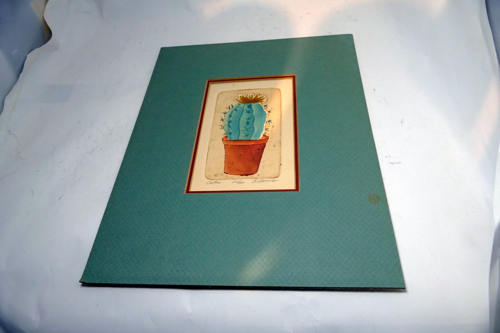 BROOKE MORRISON "CACTUS" IN POT LIMITED Edition SIGNED ETCHING 123/200