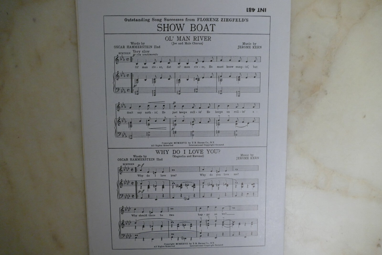In Love In Vain 1946 by Jerome Kern from "Centennial Summer" musical