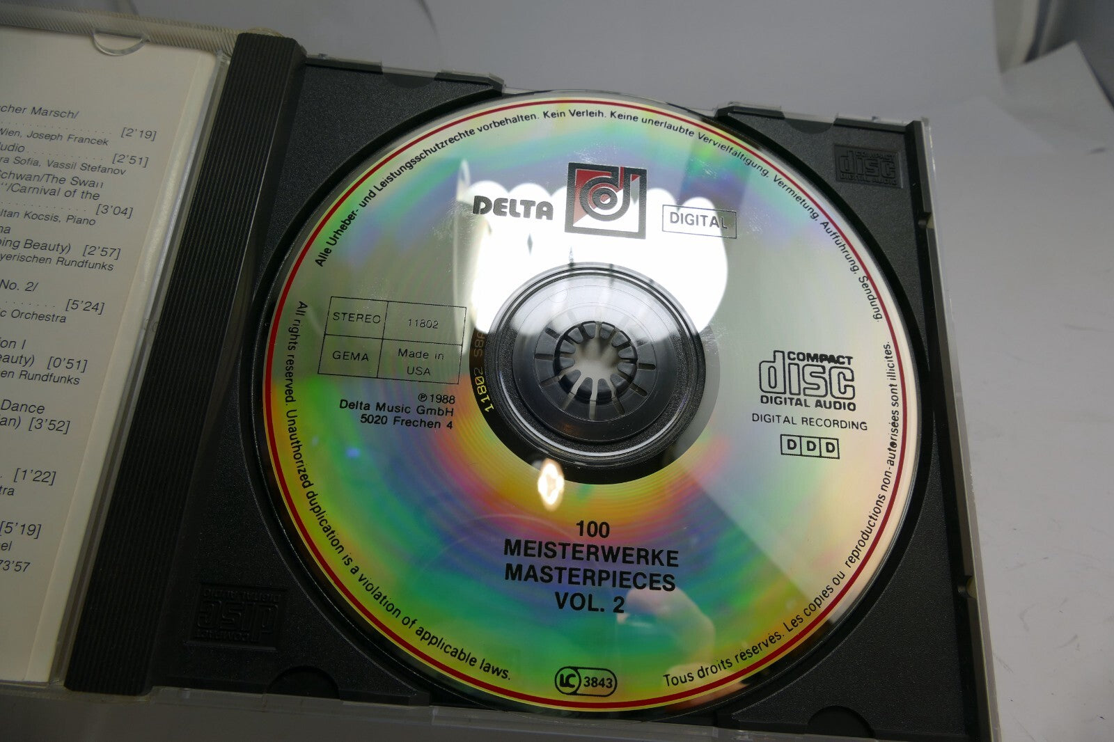 100 Meisterwerke Masterpieces Vol. 1 Classical Music Delta 1988 Rossini Straus