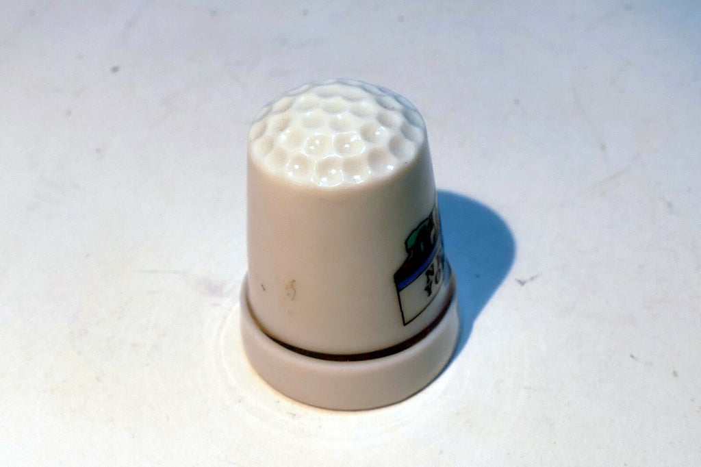 Porcelain New York Brooklyn Bridge Souvenir Thimble