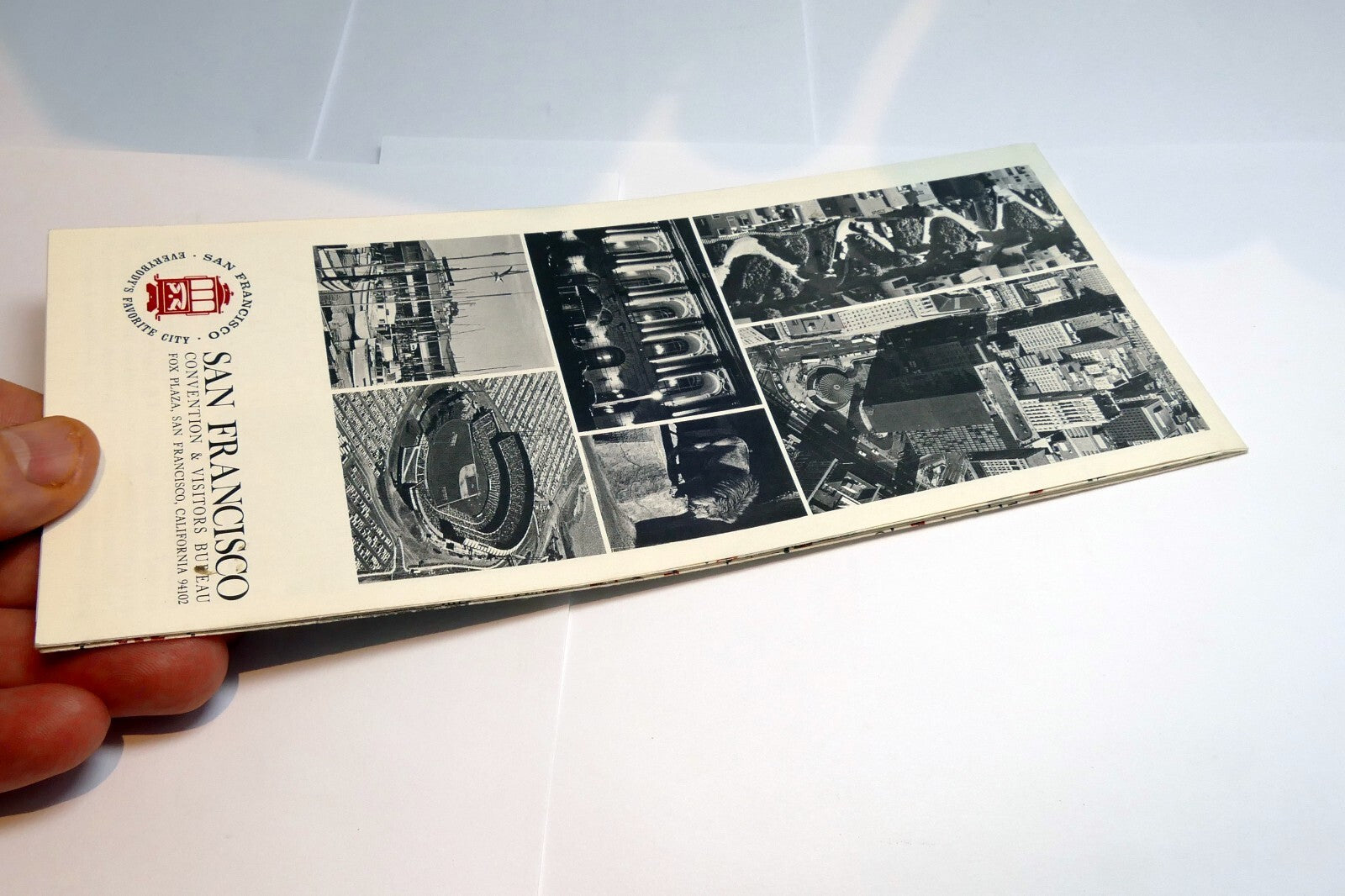 1974 Visitors Map of San Francisco Attractions Dining Lodging Shopping USA