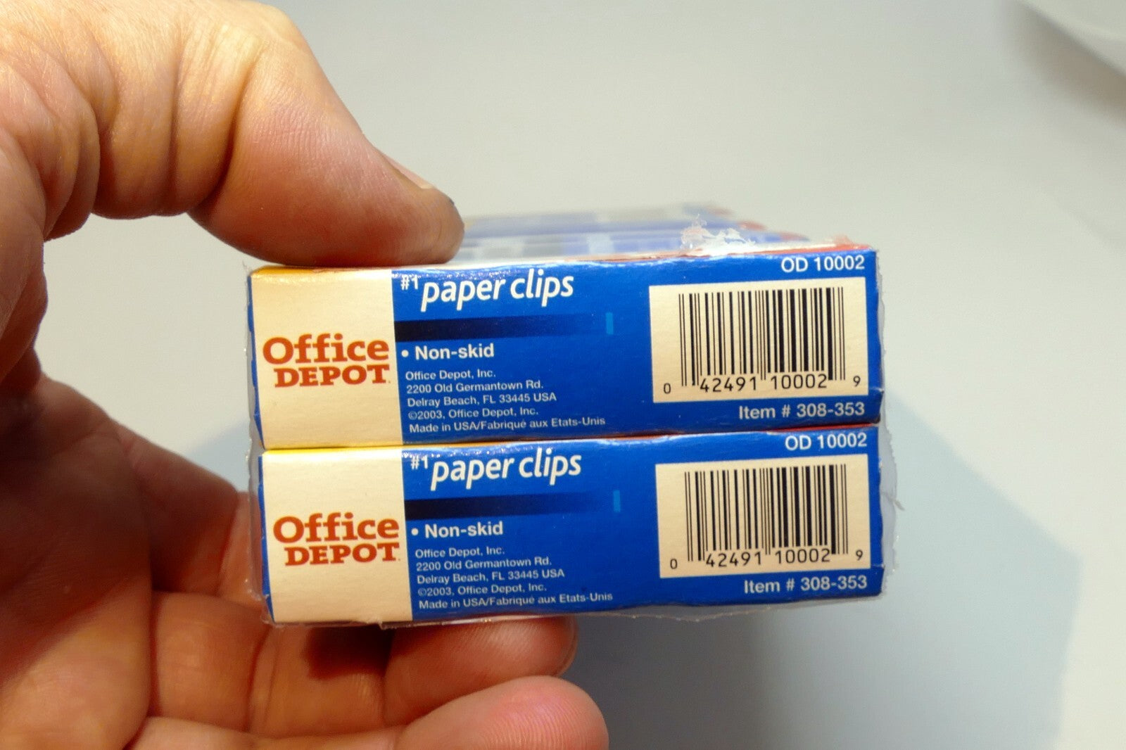 Office Depot Premium #1 Paper Clips 8X100 (8 Boxes of 100 Each)  Non-Skid