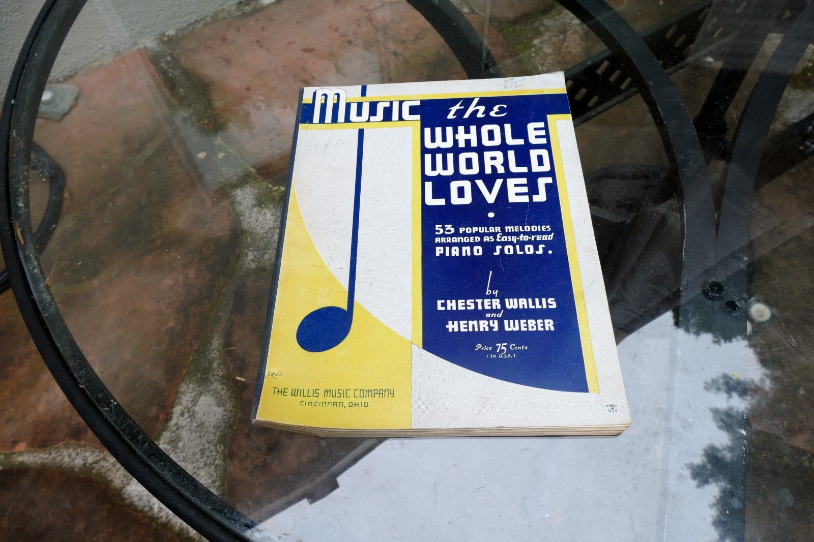 53 Whole world Loves Piano Solos Sheet music Willis Weber 5624 DIXIE LAND 1936