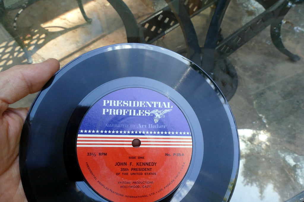 John For Kennedy the Presidents Speak 1966 Vinyl EP Narrated By Art Baker
