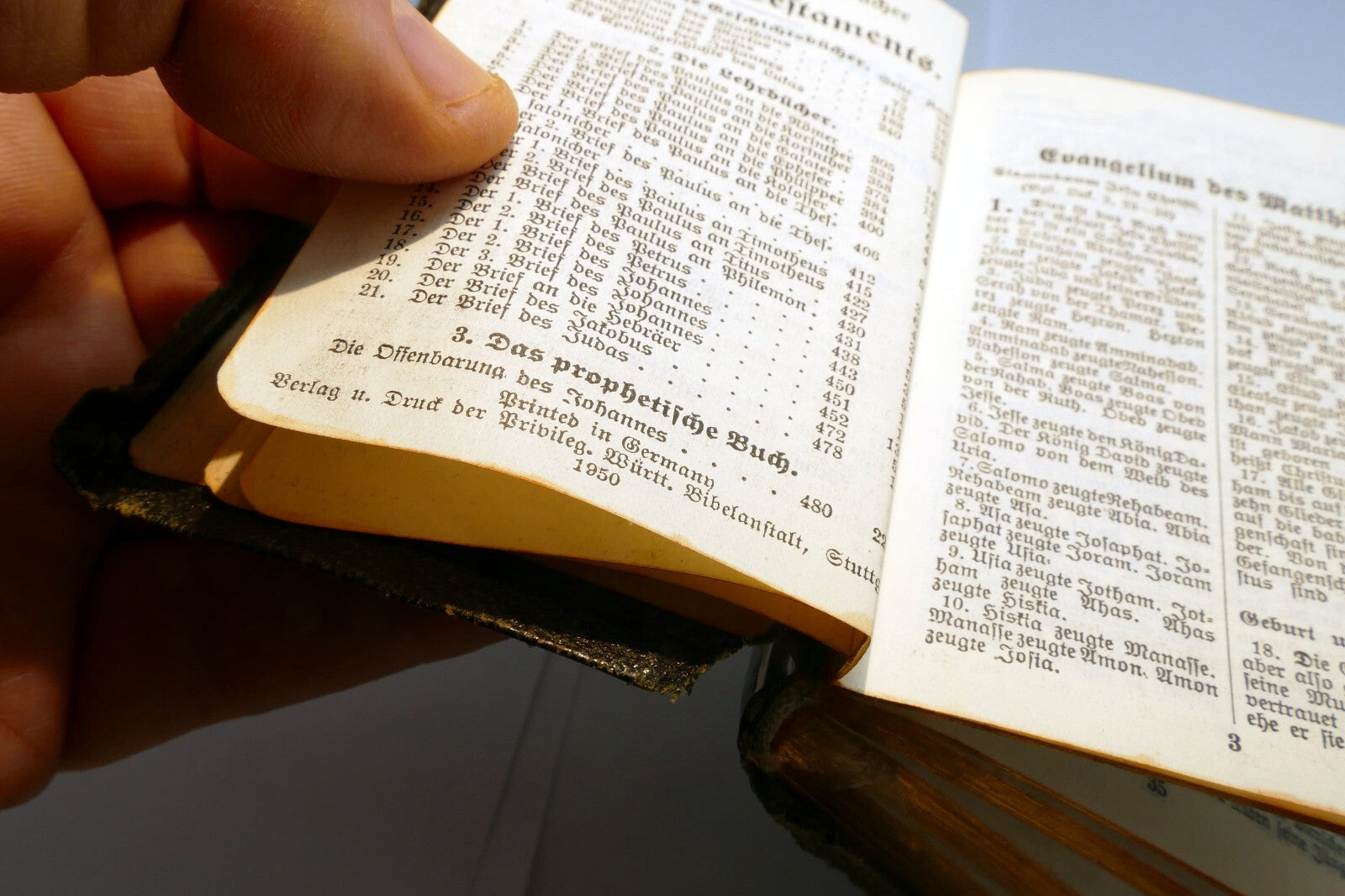 Das Neue Testament 1950 Stuttgart German Bible Translated By D. Martin Luther