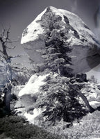 Yosemite california 11x14" black & white picture photo boulder rock sky unsigned