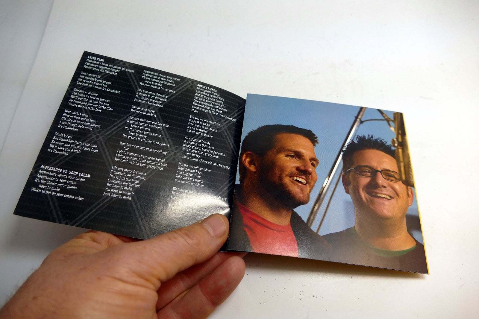 INLAY Cover ART Only NO Case or CD included -  Lee Vees Hanukkah Rocks