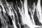 Mt. Shasta California 11X14" Black & white Picture Photo Burney Falls USA