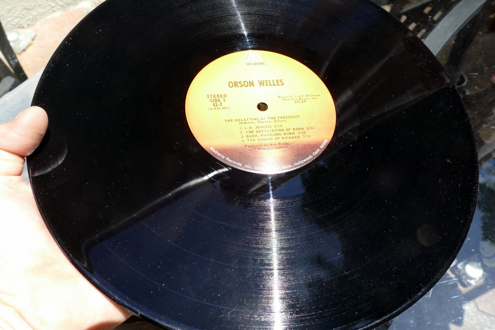 Orson Welles - The Begatting of The President Vinyl LP Album Mediarts 41-2