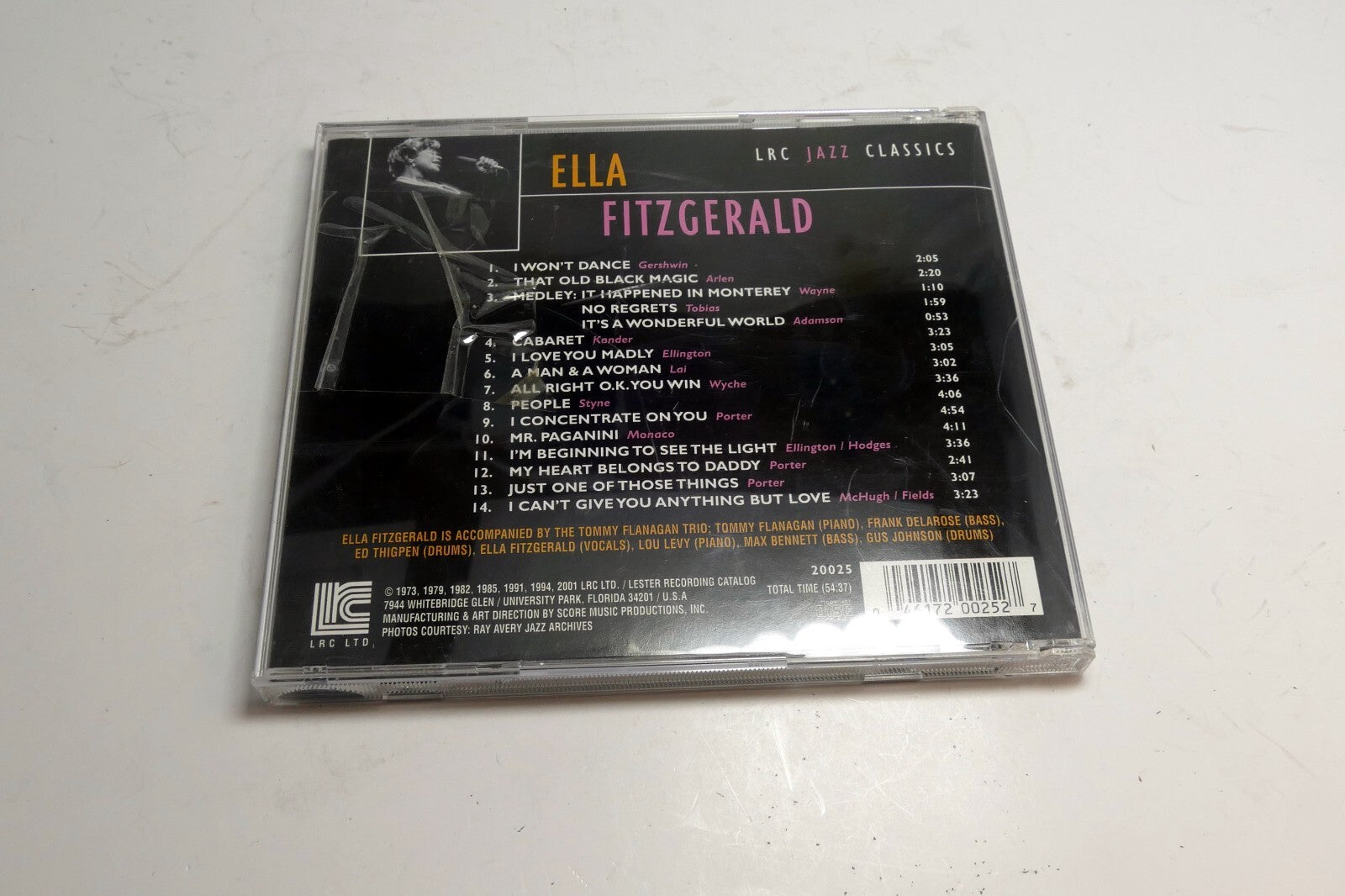 Cabaret by Ella Fitzgerald (CD, 2001) LRC 2001 Jazz Classics 20025