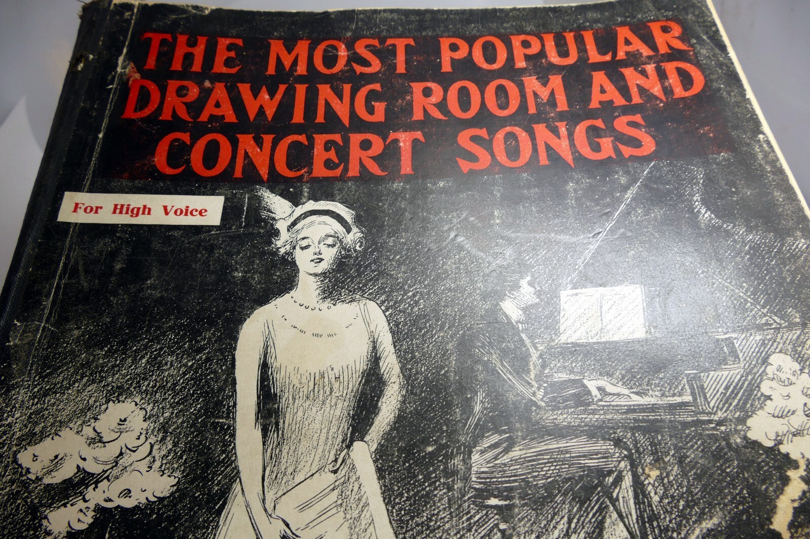 Most popular drawing room and concert songs sheet music book for high voice 1912