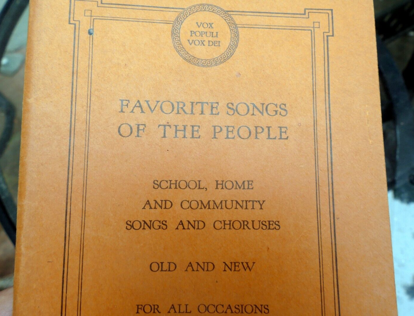 Sheet music favorite songs of the people vox populi 1927 theodore presser co