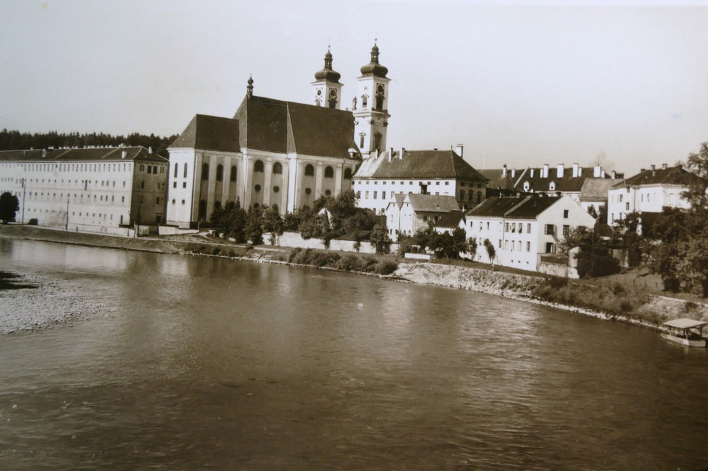 Garsten bei steyr o. u. postcard black & white oberösterreich 1920's   unposted